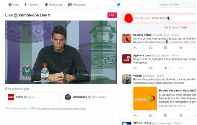 Twitter começa a transmitir eventos esportivos ao vivo.