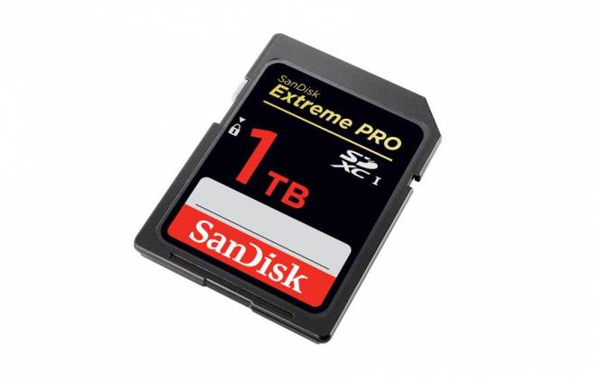 SanDisk apresenta cartão de memória de 1 TB.