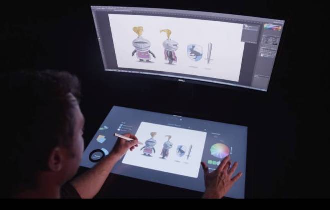 Dell lançará computador estilo Surface Studio com tablet no lugar do teclado.