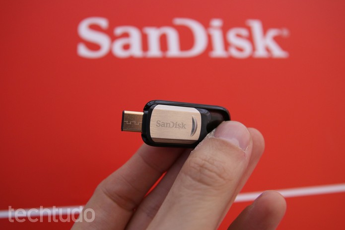 Pendrive mais rápido da SanDisk é adaptado para aparelhos USB-C.